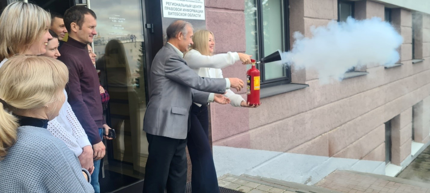 Практическое занятие по пожарной безопасности в РЦПИ Витебской области
