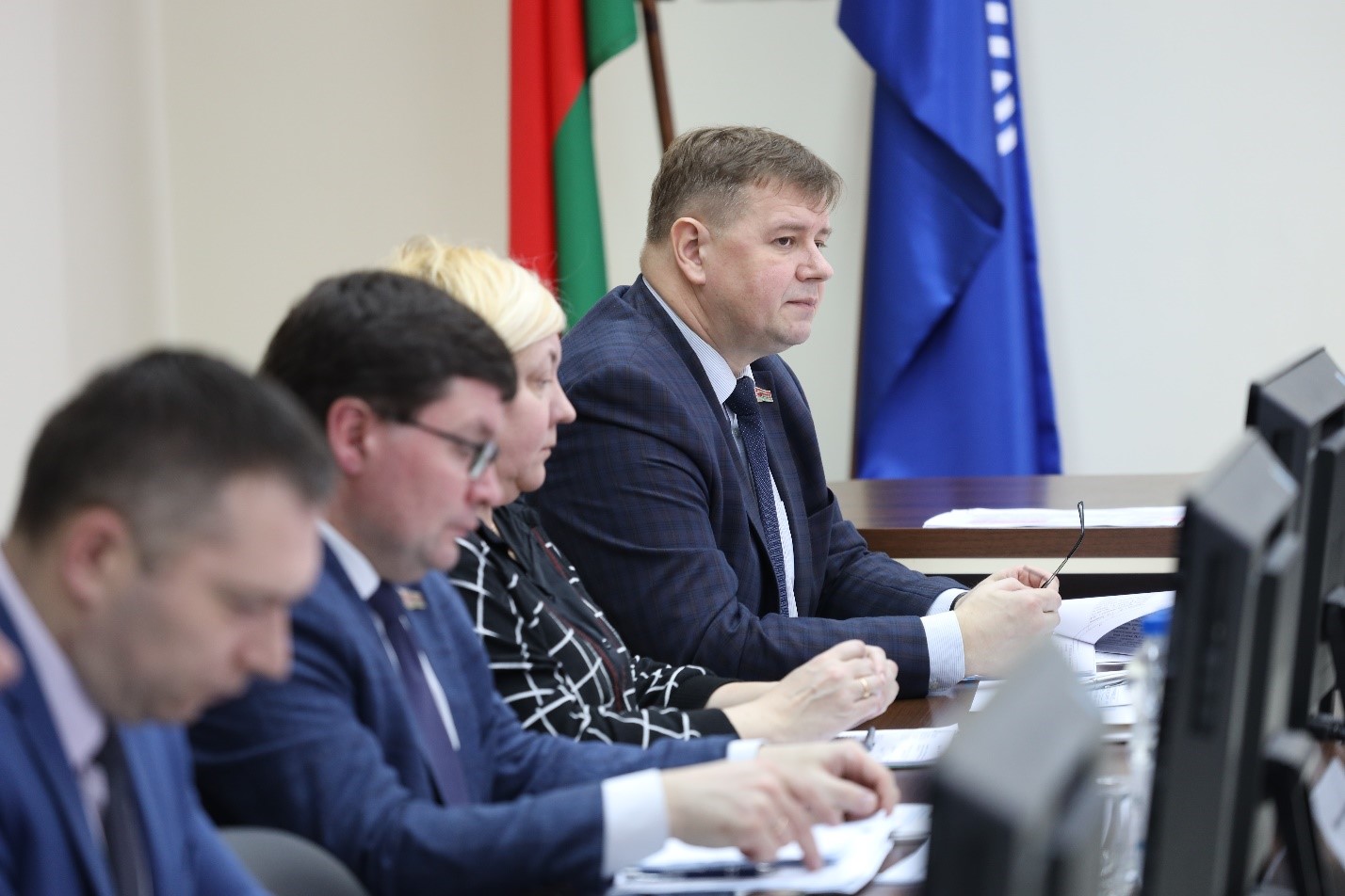 Во время заседания